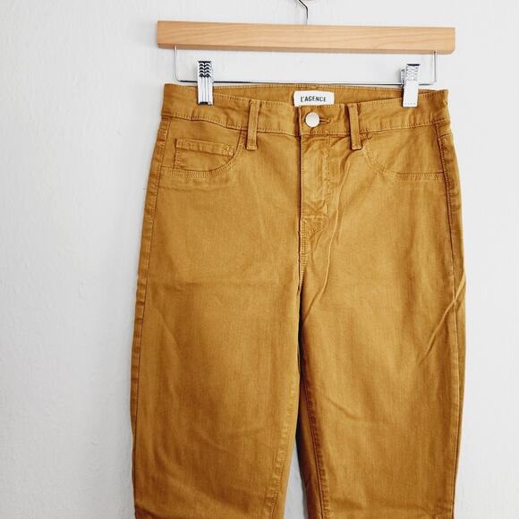 NEW L'agence Marguerite High Rise Skinny Jean Camel Tan - Picture 2 of 8